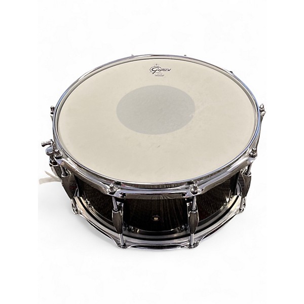 Used Gretsch Drums 14X6 Full Range Snare Black Chrome Drum