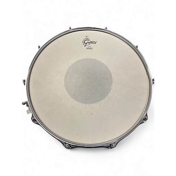 Used Gretsch Drums 14X6 Full Range Snare Black Chrome Drum