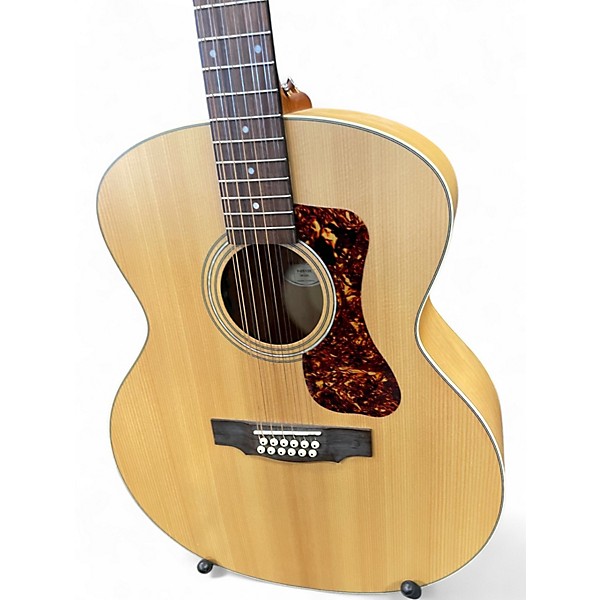 Used Guild f2512e natural 12 String Acoustic Electric Guitar