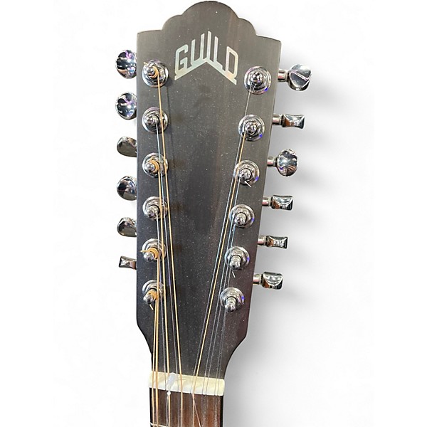 Used Guild f2512e natural 12 String Acoustic Electric Guitar