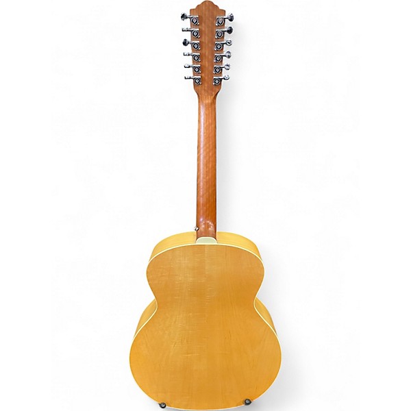 Used Guild f2512e natural 12 String Acoustic Electric Guitar