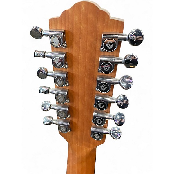 Used Guild f2512e natural 12 String Acoustic Electric Guitar