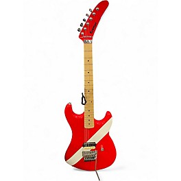 Used Kramer Diver Down Baretta red white Solid Body Electric Guitar