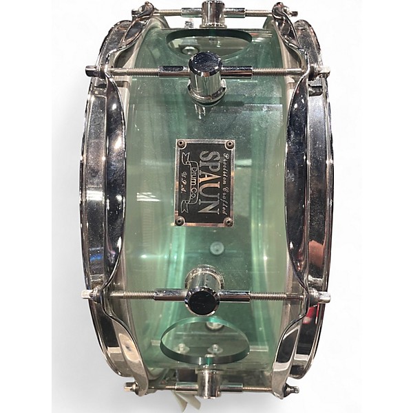 Used Spaun 13in Acrylic Coke Bottle Green Drum