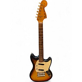 Vintage 1975 Fender Mustang Sunburst Solid Body Electric Guitar