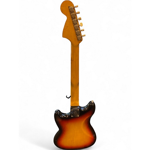 Vintage 1975 Fender Mustang Sunburst Solid Body Electric Guitar