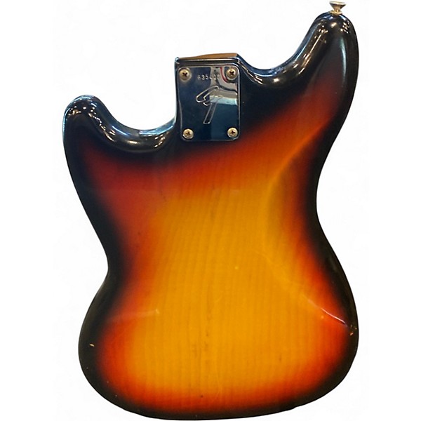 Vintage 1975 Fender Mustang Sunburst Solid Body Electric Guitar