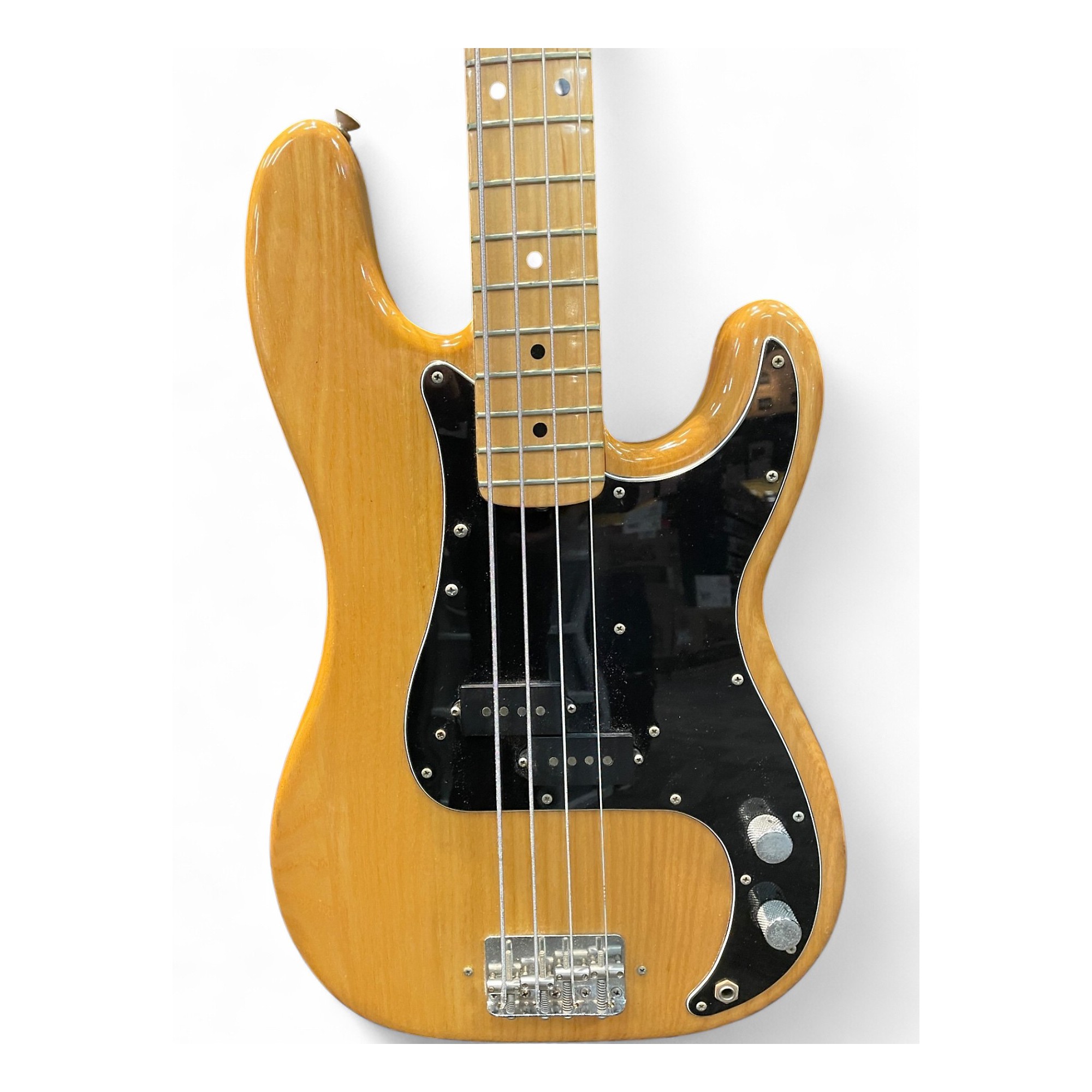 Vintage 1980 Fender PRECISION BASS Natural Electric Bass Guitar
