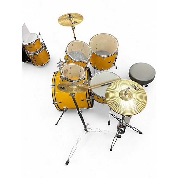 Used 2018 Yamaha 5 Piece Rydeen Yellow Drum Kit