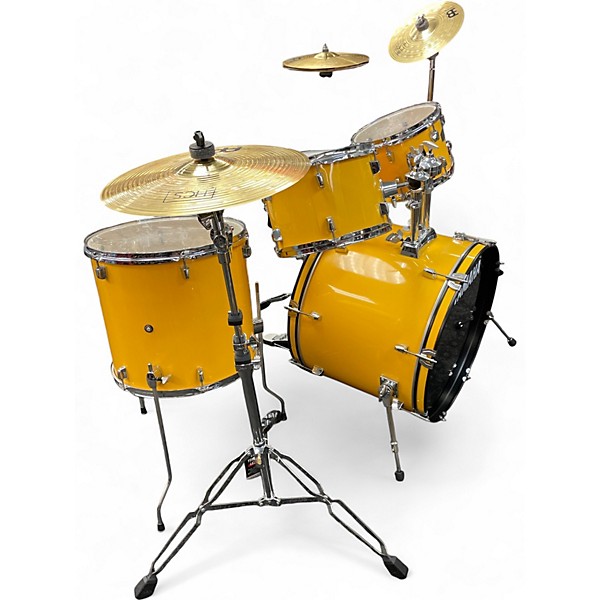 Used 2018 Yamaha 5 Piece Rydeen Yellow Drum Kit