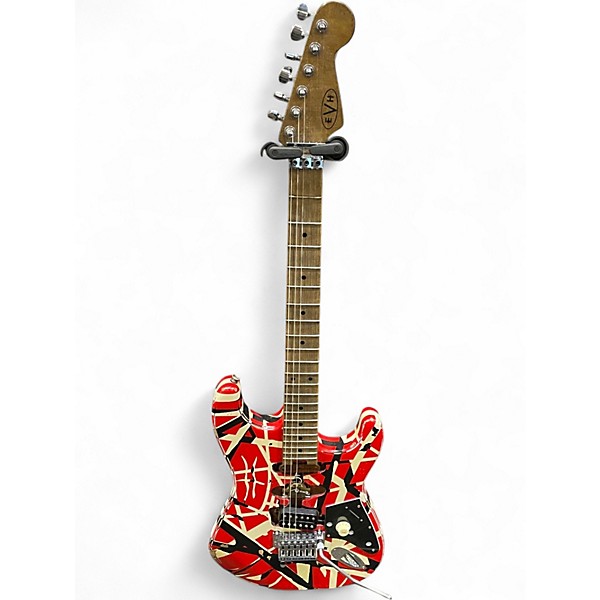 Used EVH Striped Series Frankie striped Solid Body Electric Guitar