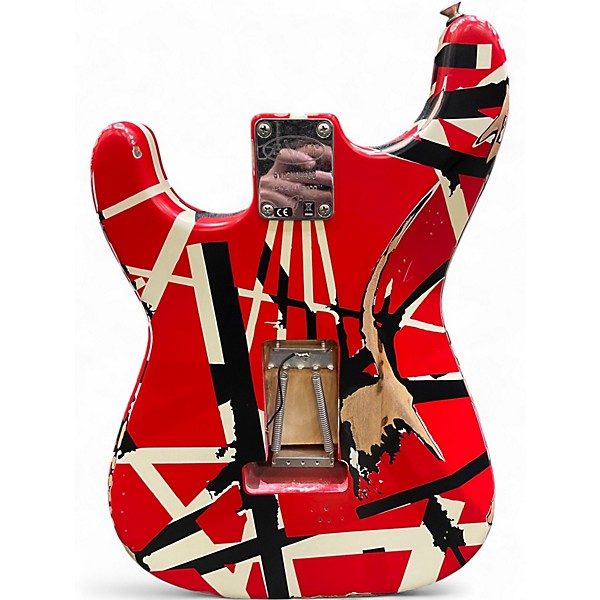 Used EVH Striped Series Frankie striped Solid Body Electric Guitar
