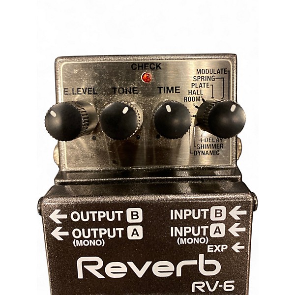 Used BOSS RV6 Digital Reverb Effect Pedal
