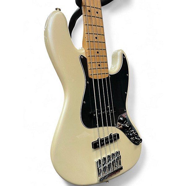 Used 2025 Fender Player II Modified Jazz 5 Olympic Pearl Electric Bass Guitar