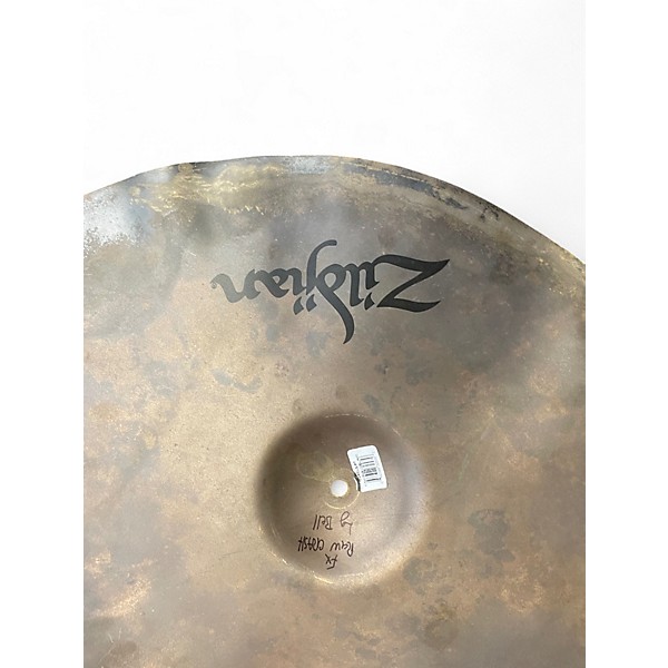 Used Zildjian 17in fx raw crash small bell Cymbal