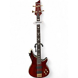 Used Schecter Guitar Research DIAMOND SERIES C-4 Maroon Electric Bass Guitar