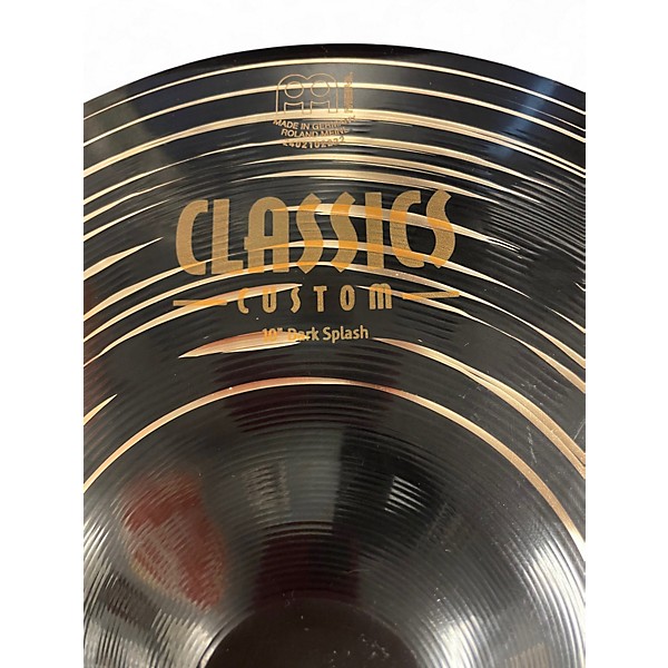 Used MEINL 10in Classic Custom Dark Splash Cymbal