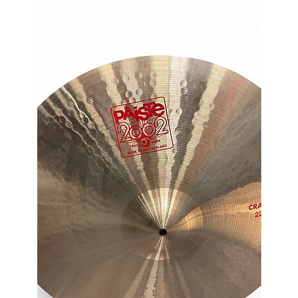 Used Paiste 22in 2002 Crash Cymbal