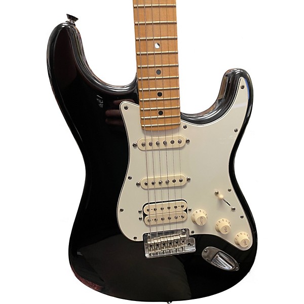 Used Fender American Standard Stratocaster HSS Black Solid