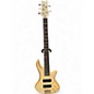 Used Schecter Guitar Research Stiletto Custom 5 String Natural Electric Bass Guitar thumbnail