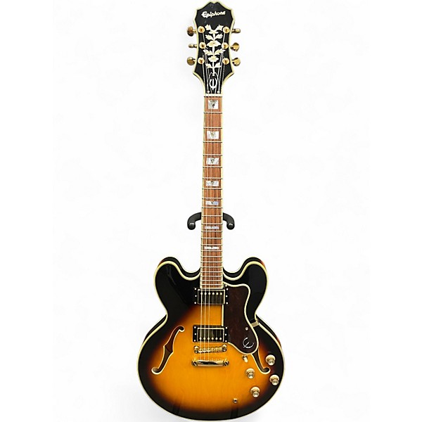 ギター Epiphone Sheraton II EB Used Epiphone Sheraton II Ebony Hollow Body Electric Guitar