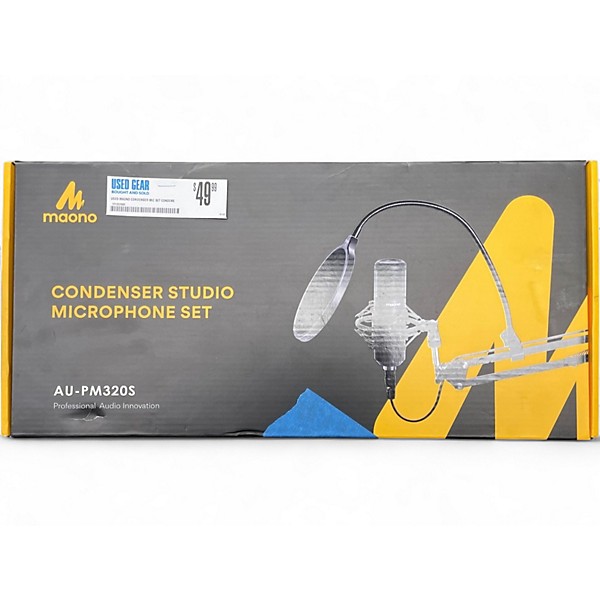 Used maono Condenser Mic Set Condenser Microphone