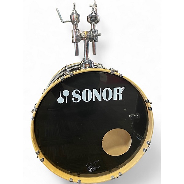 Used SONOR 4 Piece FORCE 1001 Black Drum Kit