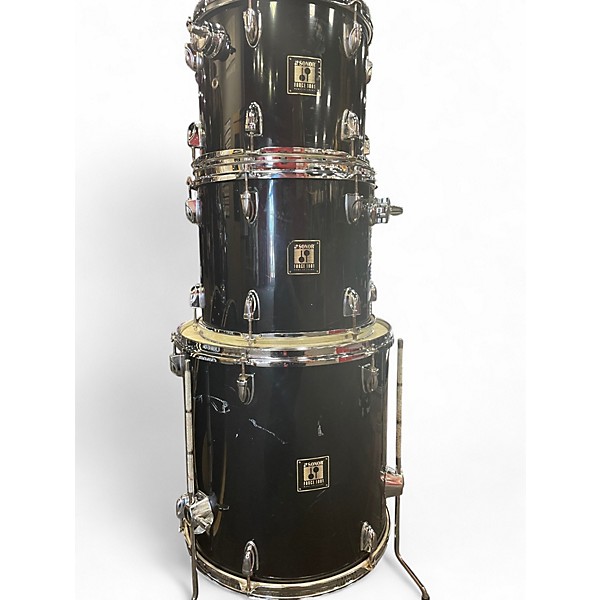 Used SONOR 4 Piece FORCE 1001 Black Drum Kit