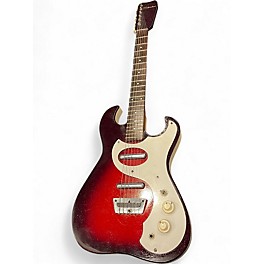 Used Silvertone 1457 2 Color Sunburst Solid Body Electric Guitar