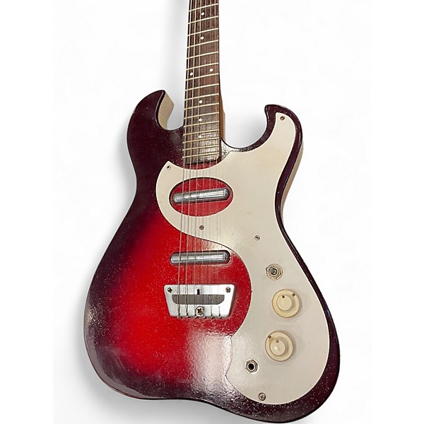 Used Silvertone 1457 2 Color Sunburst Solid Body Electric Guitar