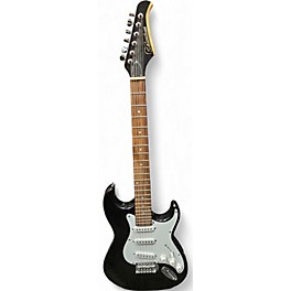 Used Silvertone St Style Black Solid Body Electric Guitar