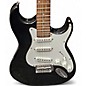 Used Silvertone St Style Black Solid Body Electric Guitar