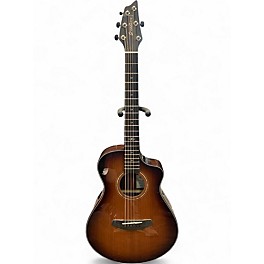 Used Breedlove Companion CE Edgeburst Redwood Acoustic Electric Guitar