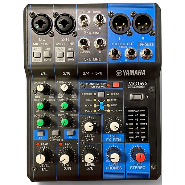 Used Yamaha MG06X Unpowered Mixer | Guitar Center