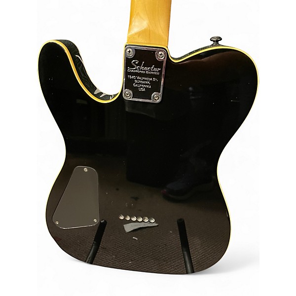 Used Schecter Guitar Research Diamond Series PT BLACK Solid Body Electric Guitar