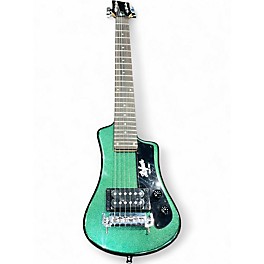 Used Hofner Shorty Traveler Metallic Green Electric Guitar