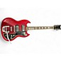 Vintage 1960s Kay K-201 Cherry Solid Body Electric Guitar thumbnail