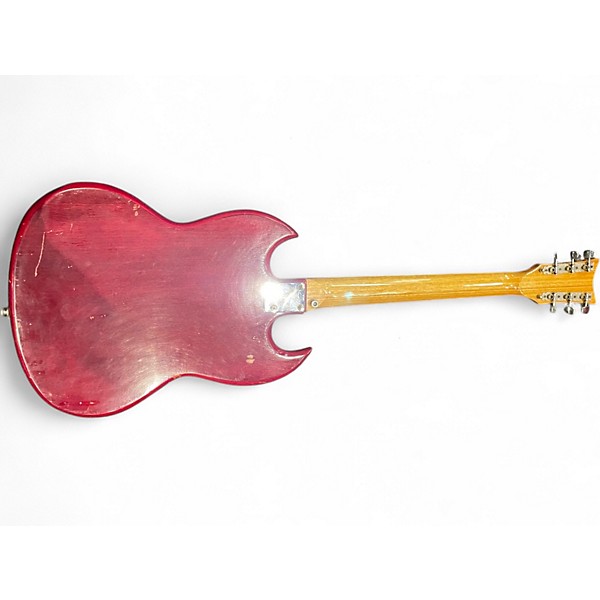 Vintage 1960s Kay K-201 Cherry Solid Body Electric Guitar