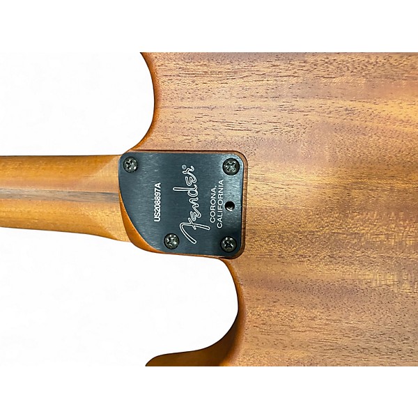 Used Fender American Acoustasonic Stratocaster Butterscotch Blonde Acoustic Electric Guitar