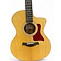 Used Taylor 214CE Natural Acoustic Electric Guitar