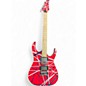 Used Djtxz EVH STYLE GUITAR RED WITH STRIPES Solid Body Electric Guitar thumbnail