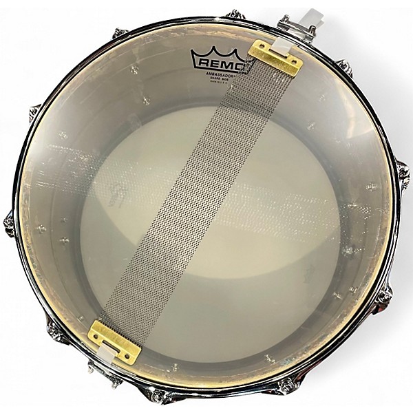 Used Pork Pie 14X8 Snare Patina Brass Drum