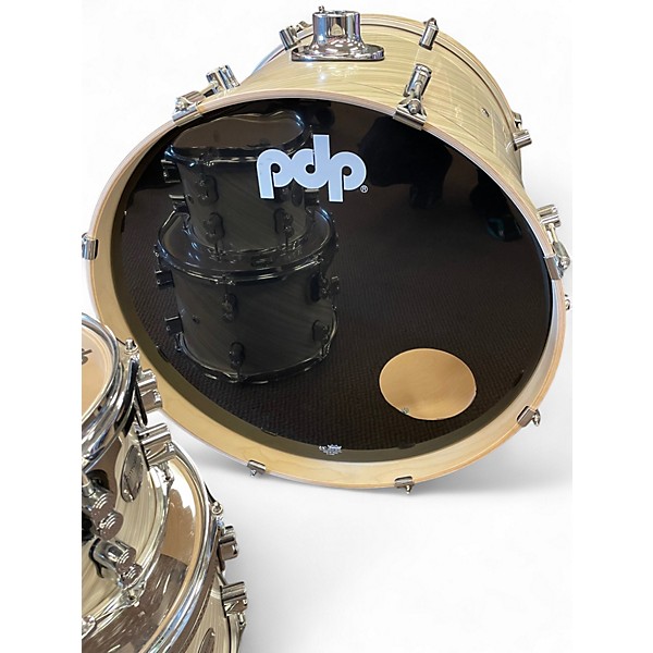 Used PDP by DW 6 Piece Concept Series Antique Ivory Drum Kit