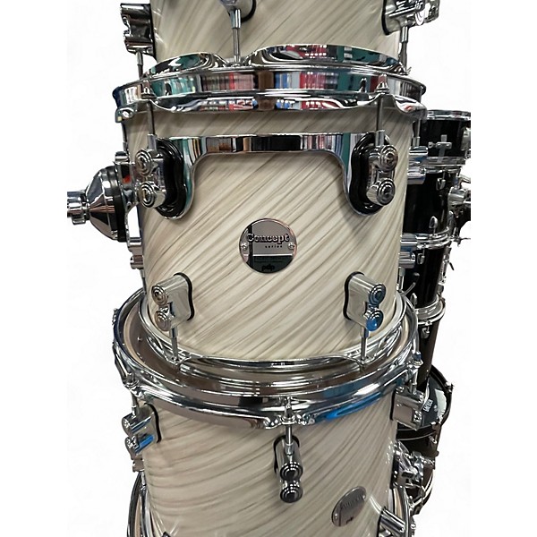 Used PDP by DW 6 Piece Concept Series Antique Ivory Drum Kit