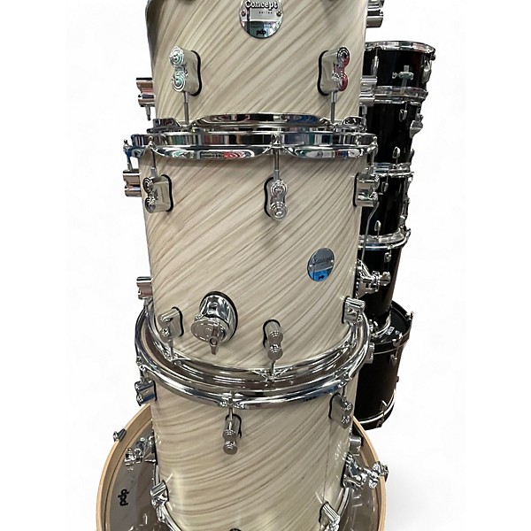 Used PDP by DW 6 Piece Concept Series Antique Ivory Drum Kit