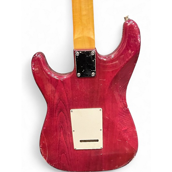 Used Austin S STYLE Crimson Red Trans Solid Body Electric Guitar
