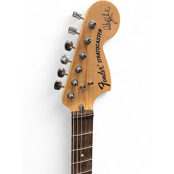 Used Fender Ritchie Blackmore Signature Stratocaster Olympic White Solid Body Electric Guitar