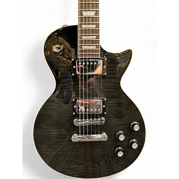Used Firefly Classic Grey Flame Solid Body Electric Guitar