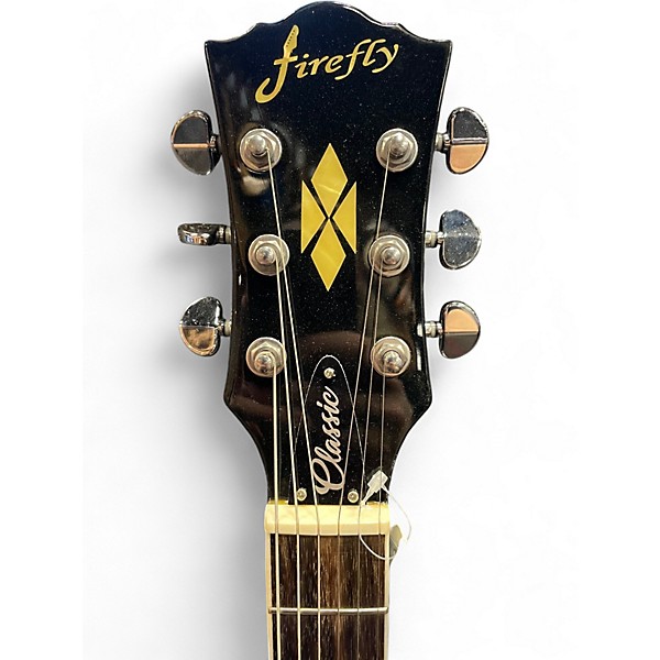 Used Firefly Classic Grey Flame Solid Body Electric Guitar