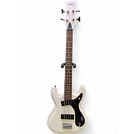 Used Eastwood DOUBLE CUTAWAY White Electric Bass Guitar